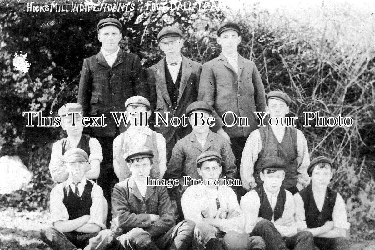 CO 2979 - Hicks Mill Independants Football Team, Cornwall