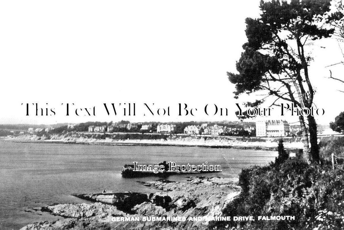 CO 2992 - German Submarines Wrecked At Falmouth, Cornwall