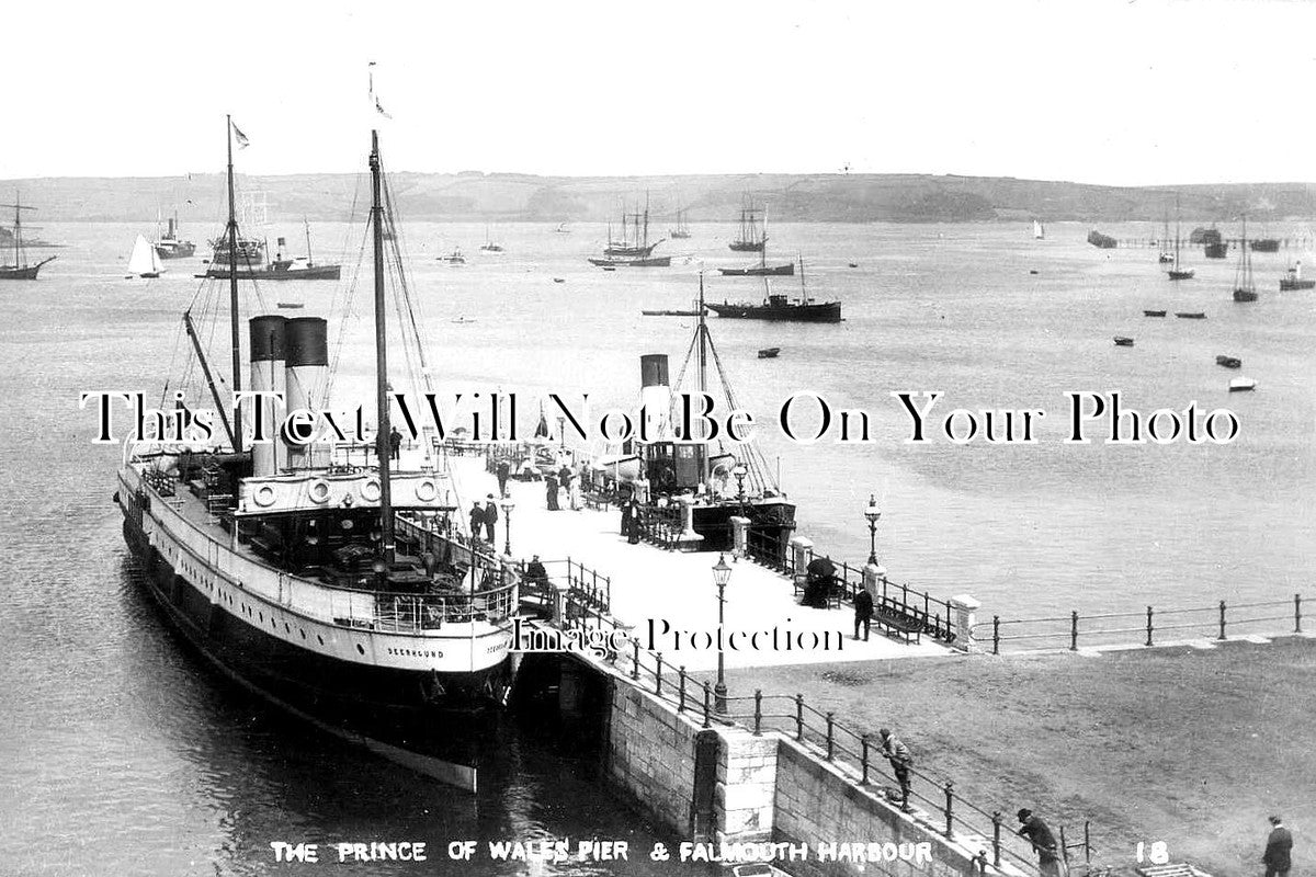 CO 3035 - The Prince Of Wales Pier & Falmouth Harabour, Cornwall