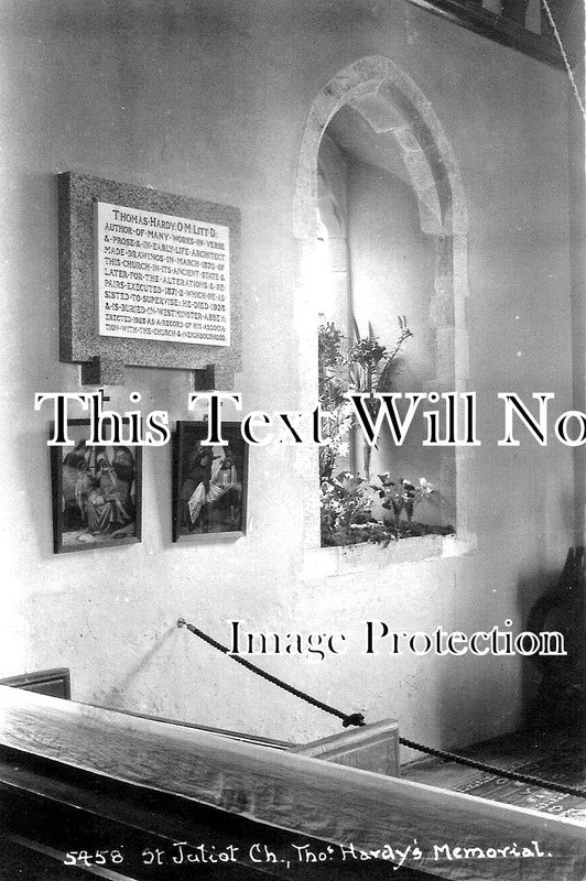 CO 3073 - Hardy Memorial, St Juliots Church, Boscastle, Cornwall c1931