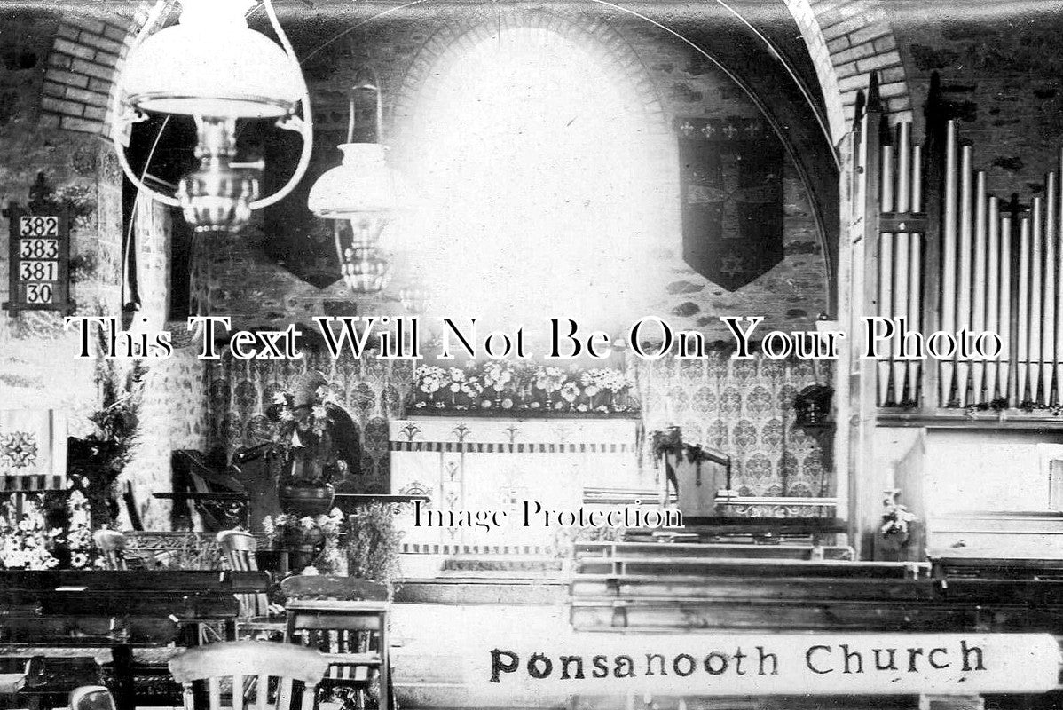CO 3093 - Ponsanooth Church Interior, Cornwall