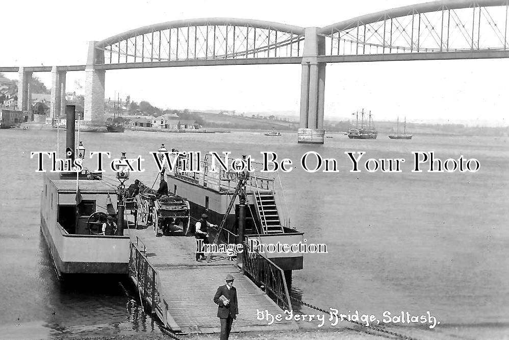 CO 3108 - The Ferry Bridge, Saltash, Cornwall c1916