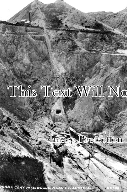 CO 3131 - China Clay Pits, Bugle Near St Austell, Cornwall