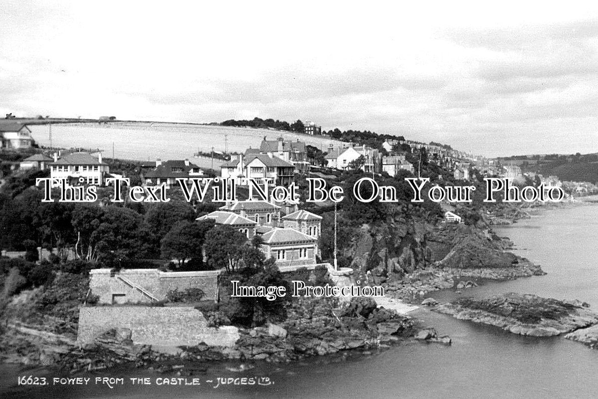 CO 3181 - Fowey From The Castle, Cornwall c1937