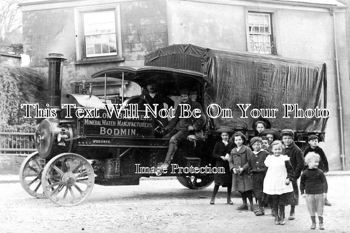 CO 3197 - Pellow Brothers Mineral Water Steam Lorry, Cornwall