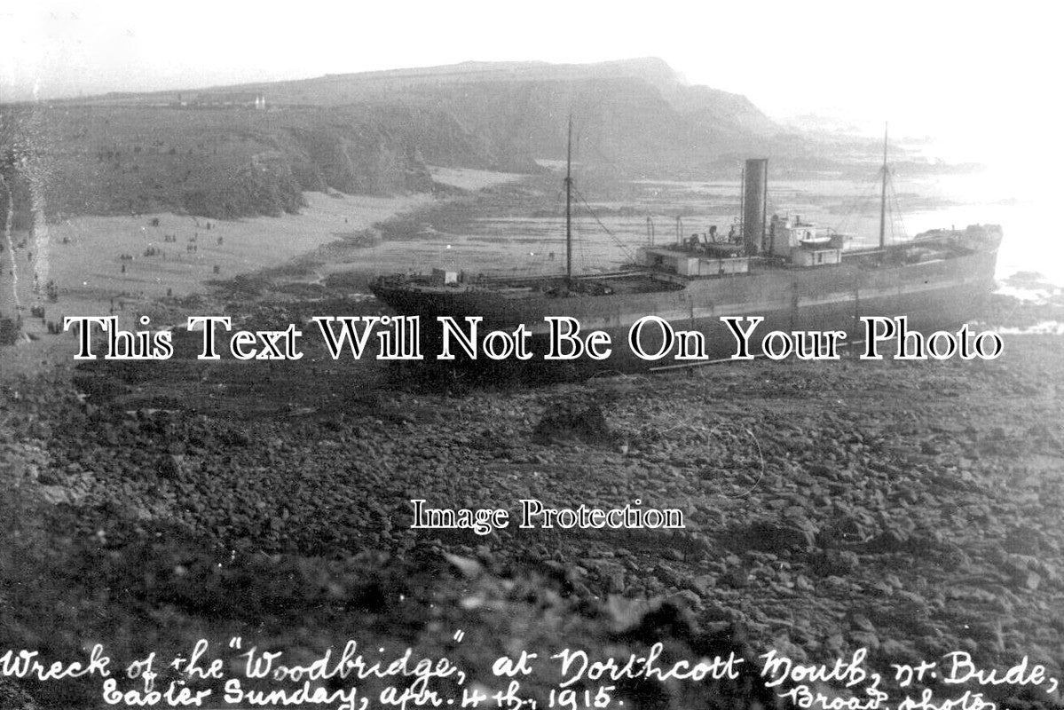 CO 3239 - Wreck Of The Ship Woodbridge, Northcott Mouth, Bude, Cornwall