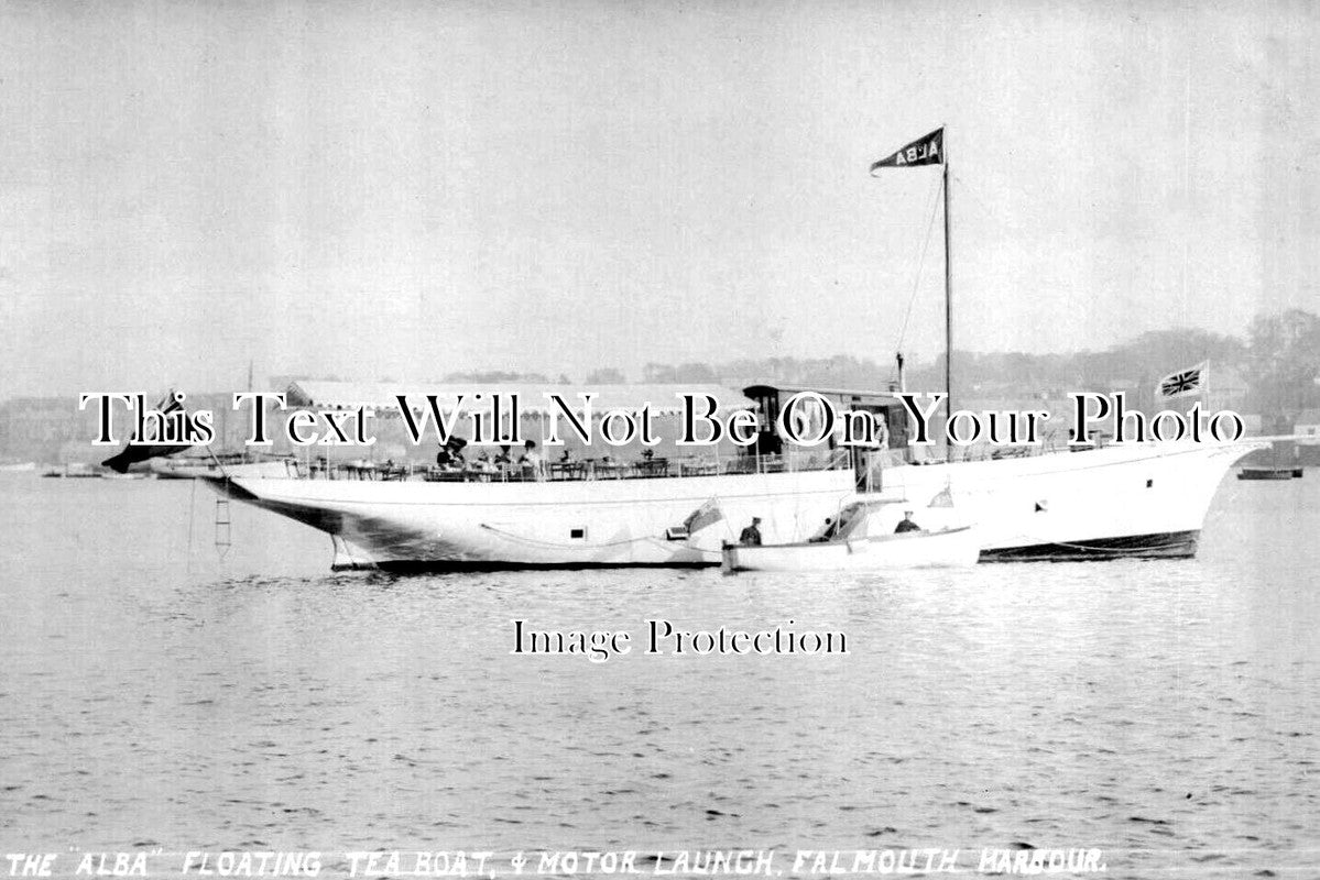 CO 3246 - The Alba Floating Tea Boat, Falmouth Harbour, Cornwall
