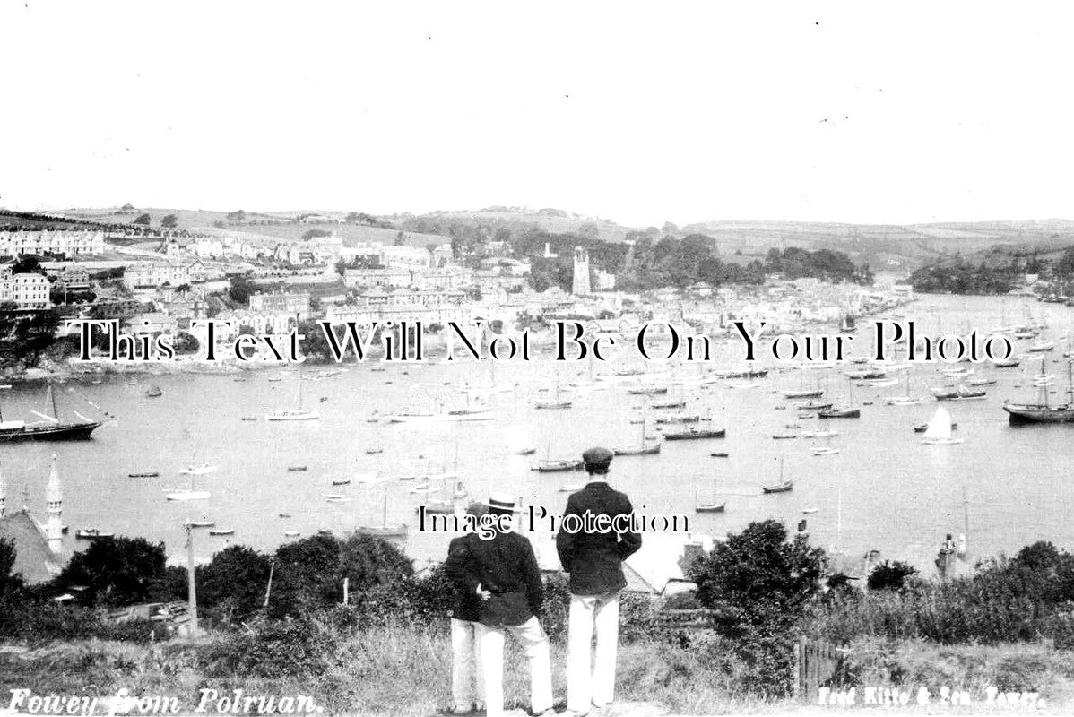 CO 3312 - Fowey From Polruan, Cornwall c1906