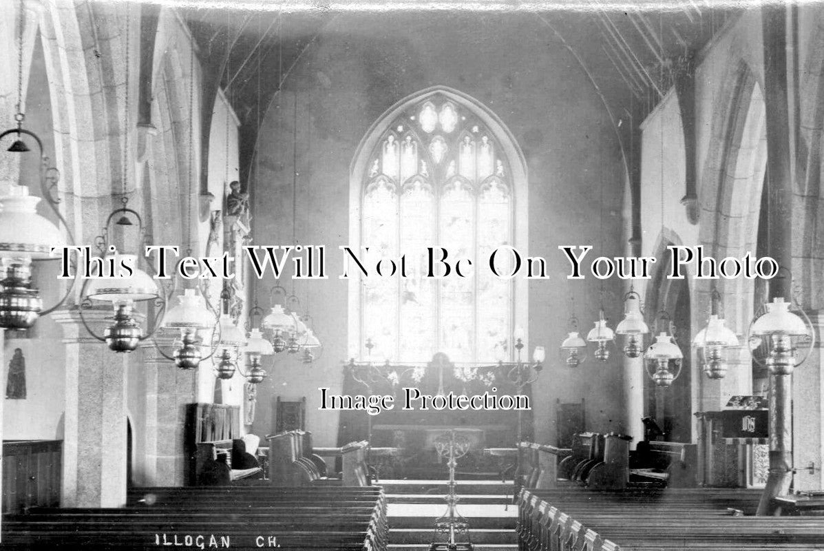 CO 3367 - Illogan Church Interior, Cornwall