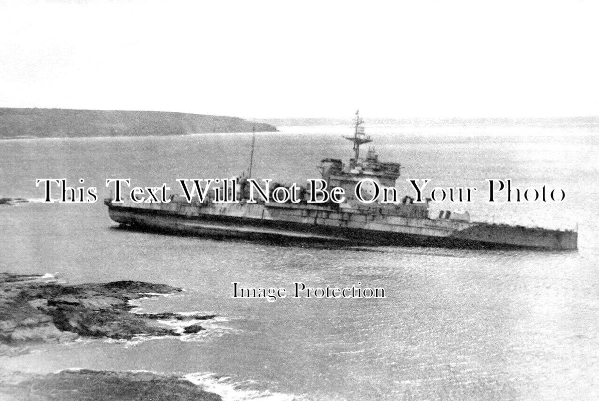 CO 3387 - HMS Warspite Shipwreck, Cudden Point, Cornwall 1947