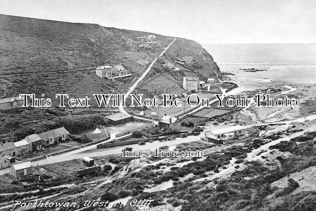 CO 3748 - Porthtowan, Western Cliff, Cornwall
