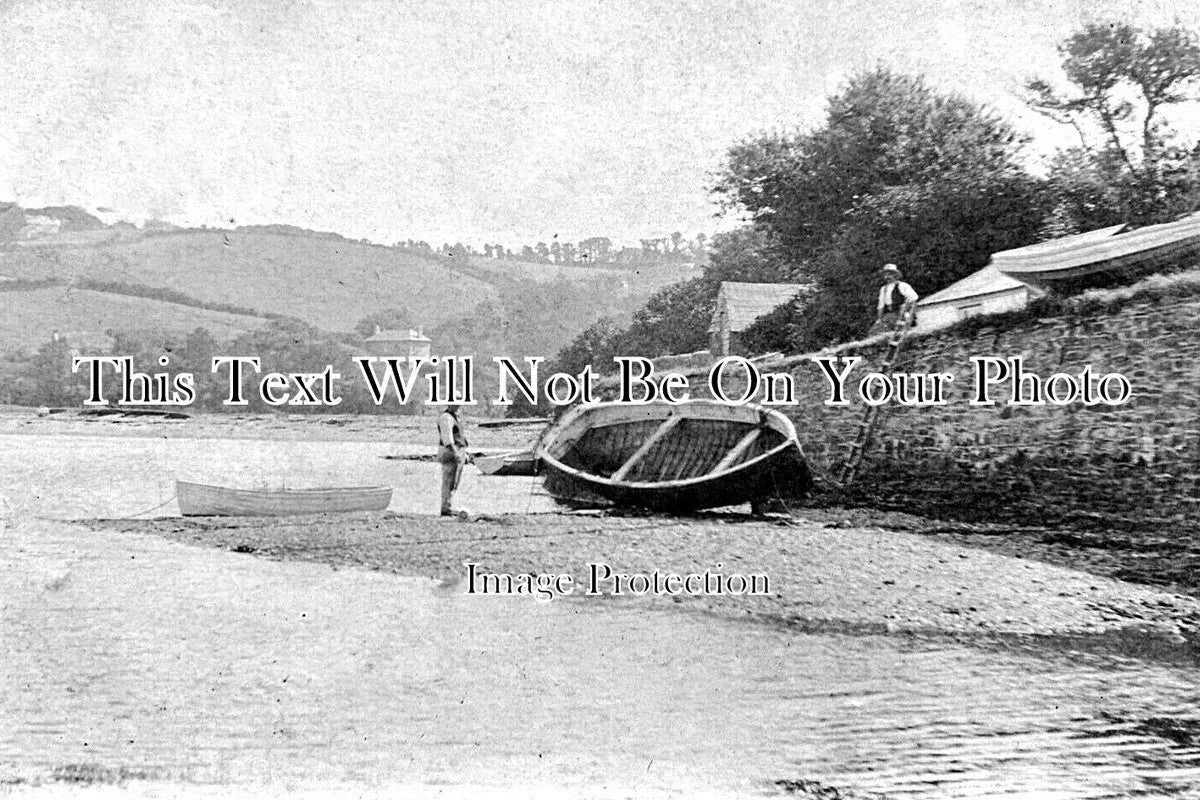 CO 3949 - Pascos Boatyard, St Just Bar, Falmouth, Cornwall c1904