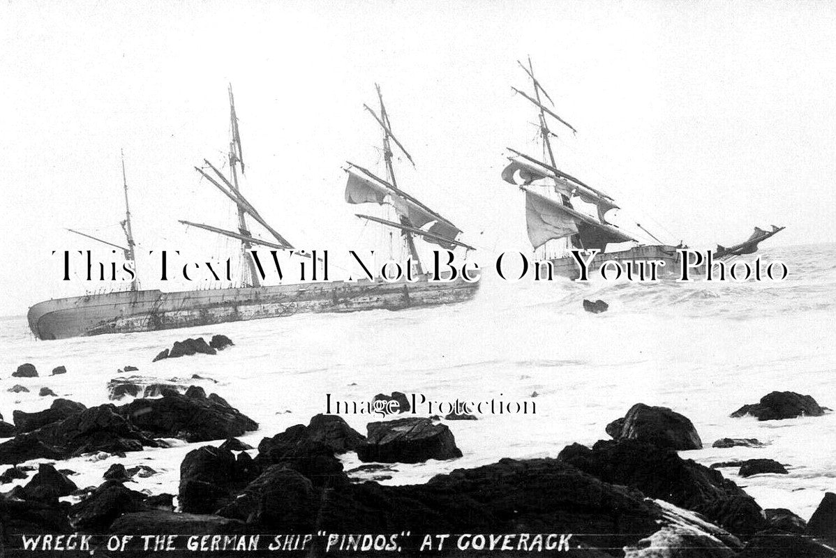 CO 4027 - German Shipwreck Pindos At Coverack, Cornwall