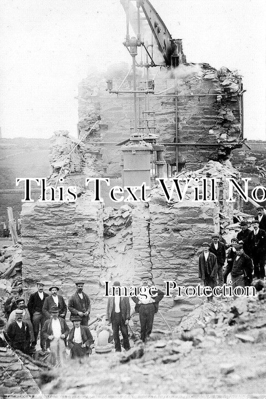 CO 4035 - Wheal Kitty Mine After Fire, St Agnes Mining, Cornwall c1905