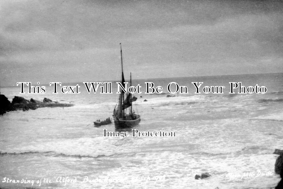 CO 4188 - Stranding Of The Alford, Bude Harbour, Cornwall 1908