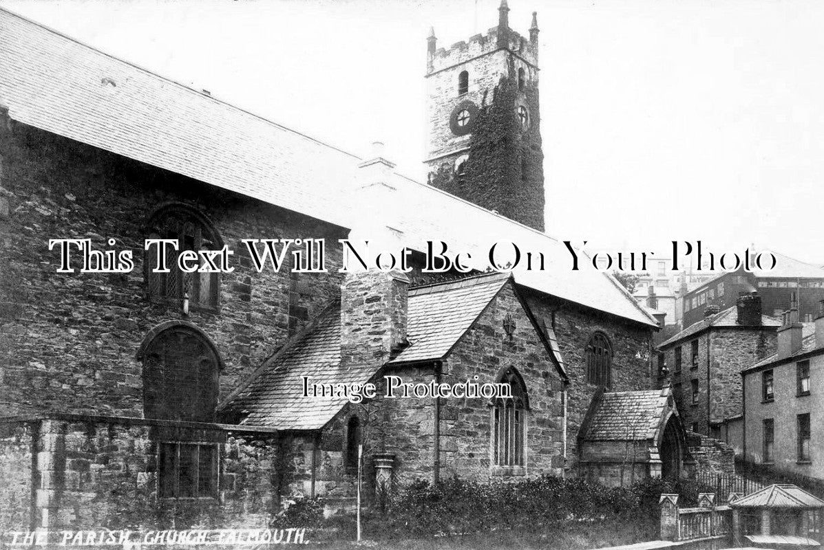 CO 4227 - The Parish Church, Falmouth, Cornwall