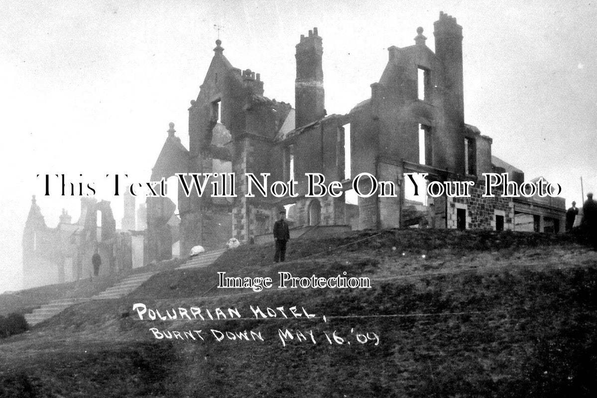 CO 4270 - Polurrian Hotel Fire, Helston, Cornwall 1909