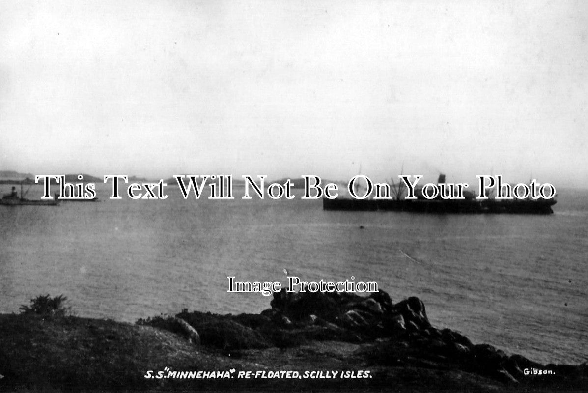 CO 435 - SS Minnehaha Refloated, Scilly Isles, Cornwall