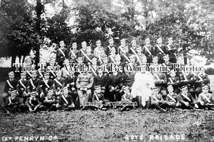 CO 456 - 1st Penryn Co Boys Brigade, Cornwall c1906