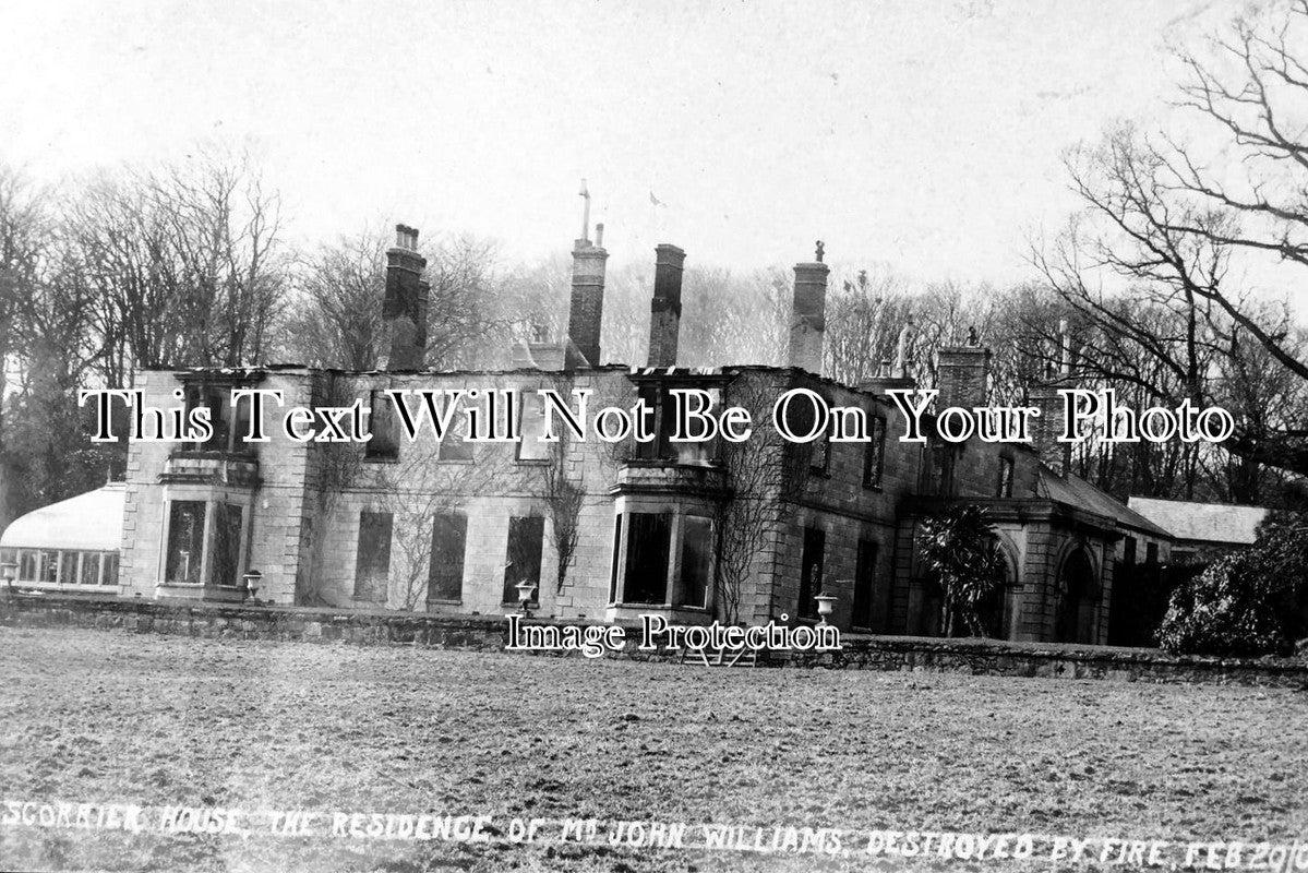 CO 700 - Scorrier House After The Fire, Cornwall