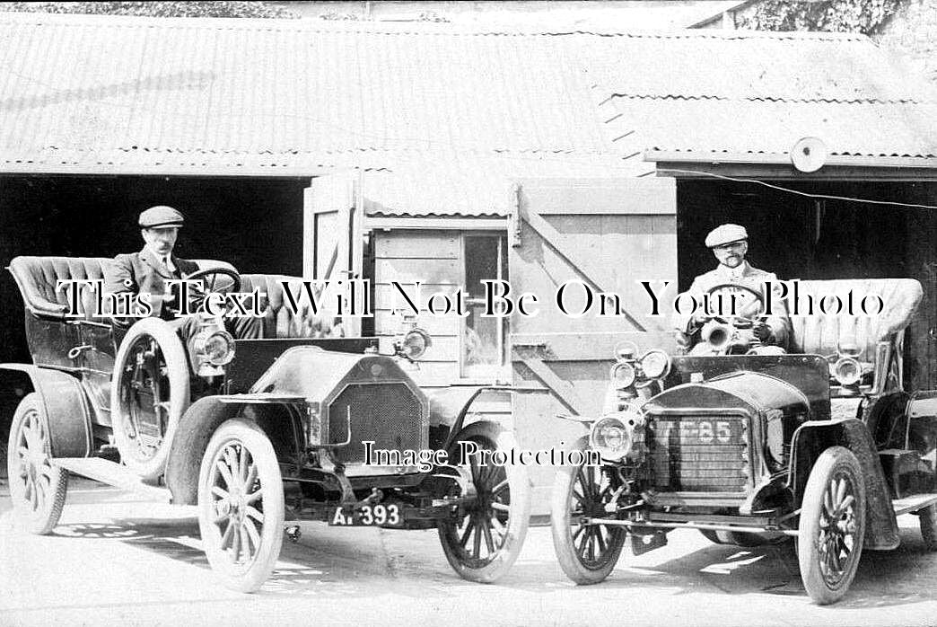 CO 768 - Bertie James Mayne & His Cars, Pool, Cornwall c1909