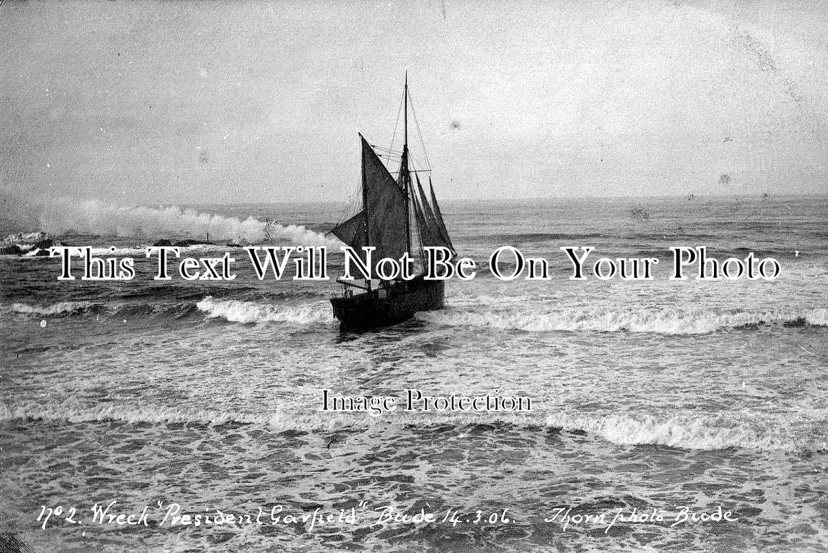 CO 774 - Wreck Of President Garfield, Bude, Cornwall 1906