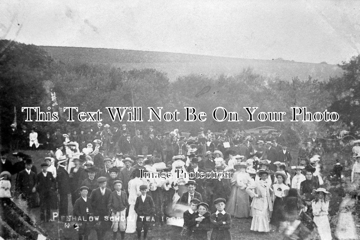 CO 949 - School Tea, Penhallow, Cornwall c1908