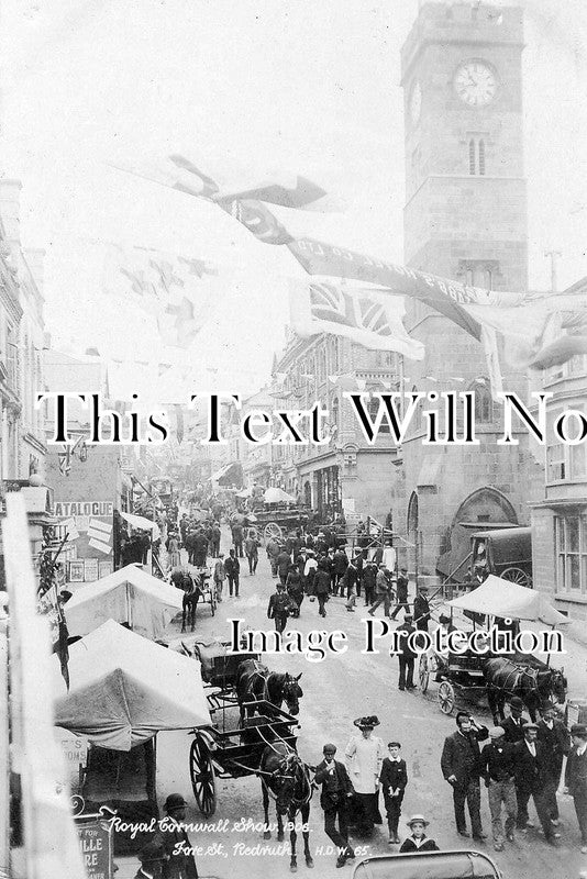 CO 95 - Fore Street, Redruth, Cornwall 1906 - Royal Cornwall Show