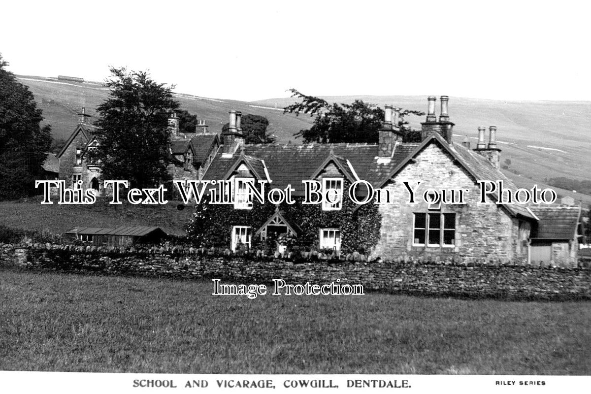 CU 1369 School & Vicarage, Cowgill, Dentdale, Cumbria JB Archive