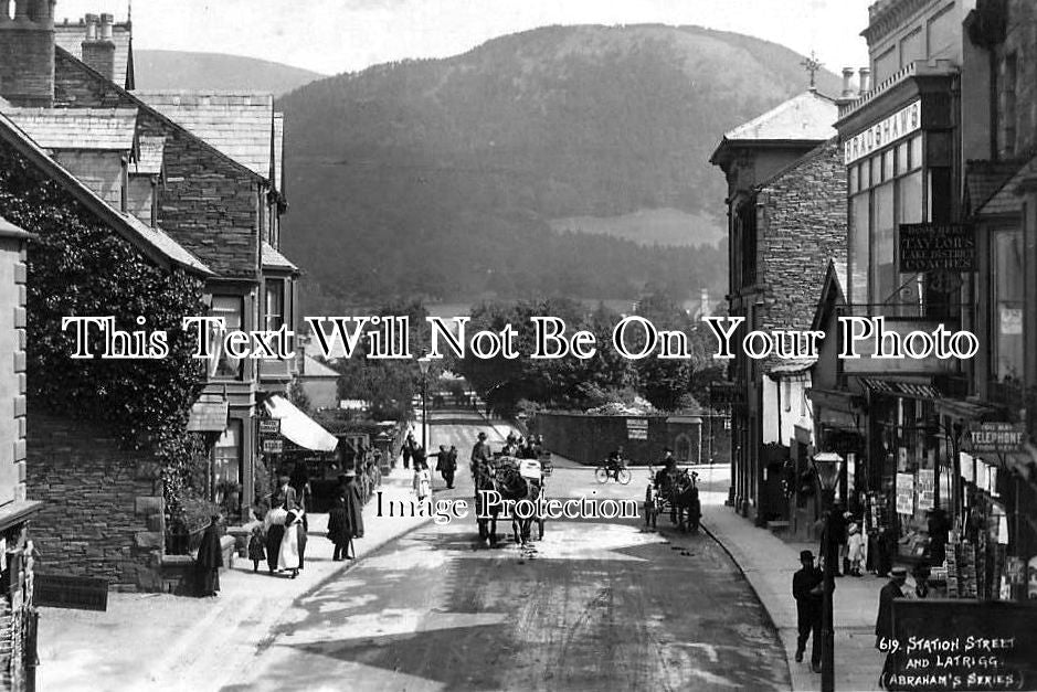 CU 180 - Station Road, Keswick, Cumbria, Cumberland c1920