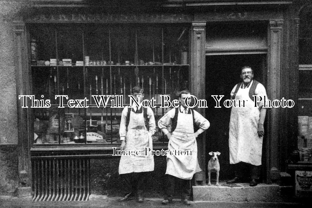 CU 2086 Atkinson Saddlers Shop Front Kendal Cumbria c1912 JB