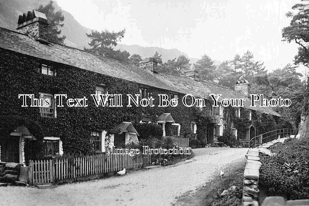 CU 51 - Cottages, Coniston, Cumbria, Cumberland c1910