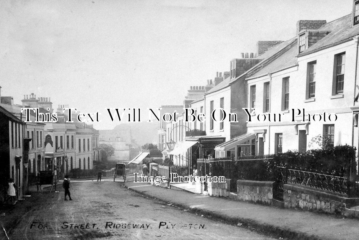 DE 1067 - Fore Street, Ridgeway, Plympton, Devon c1905