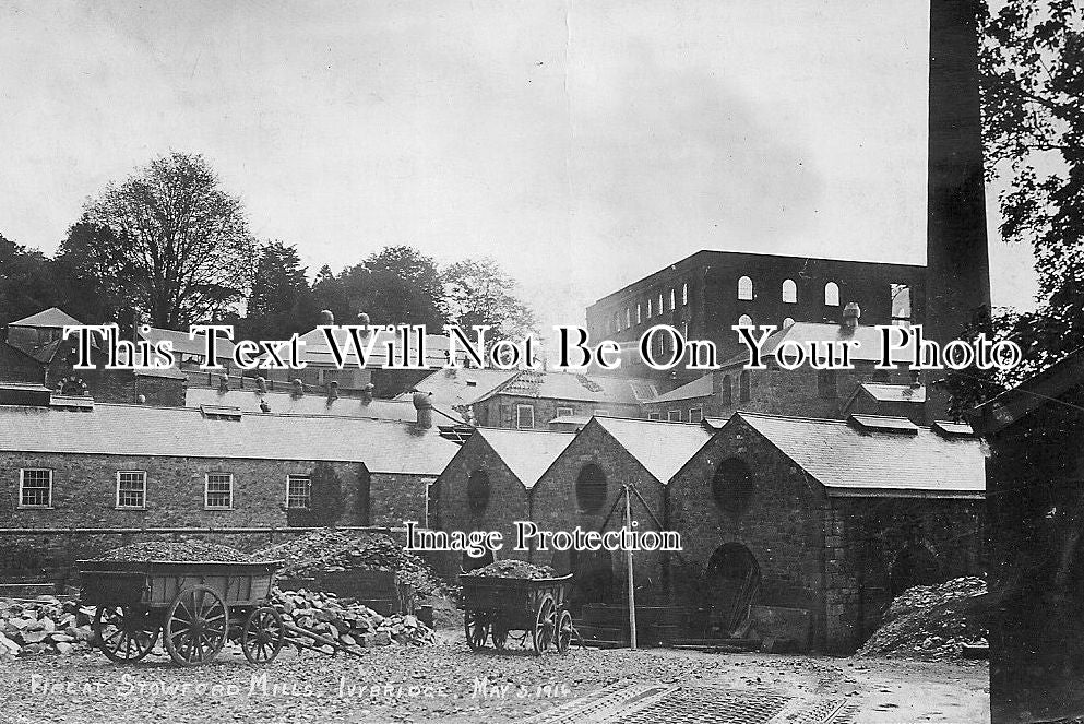 DE 129 - Fire At Stowford Mills, Ivybridge, Devon c1914
