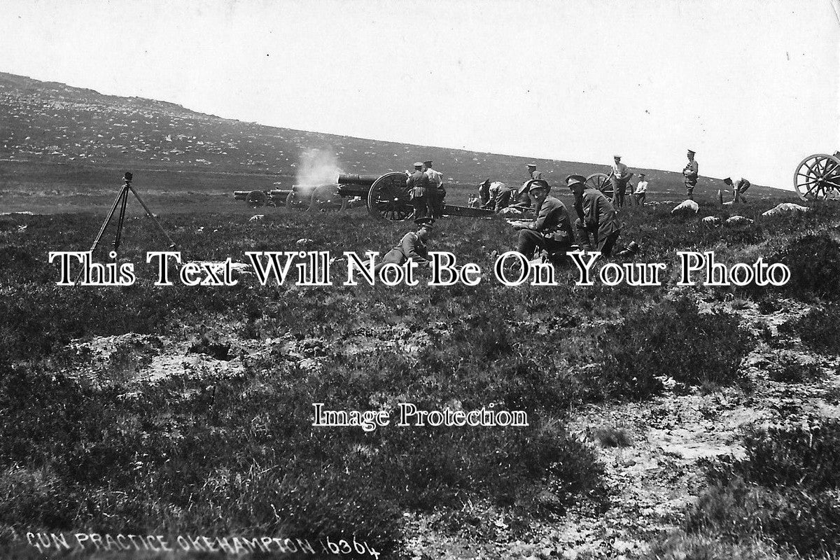 DE 130 - R.F.A Gun Practice, Okehampton, Devon