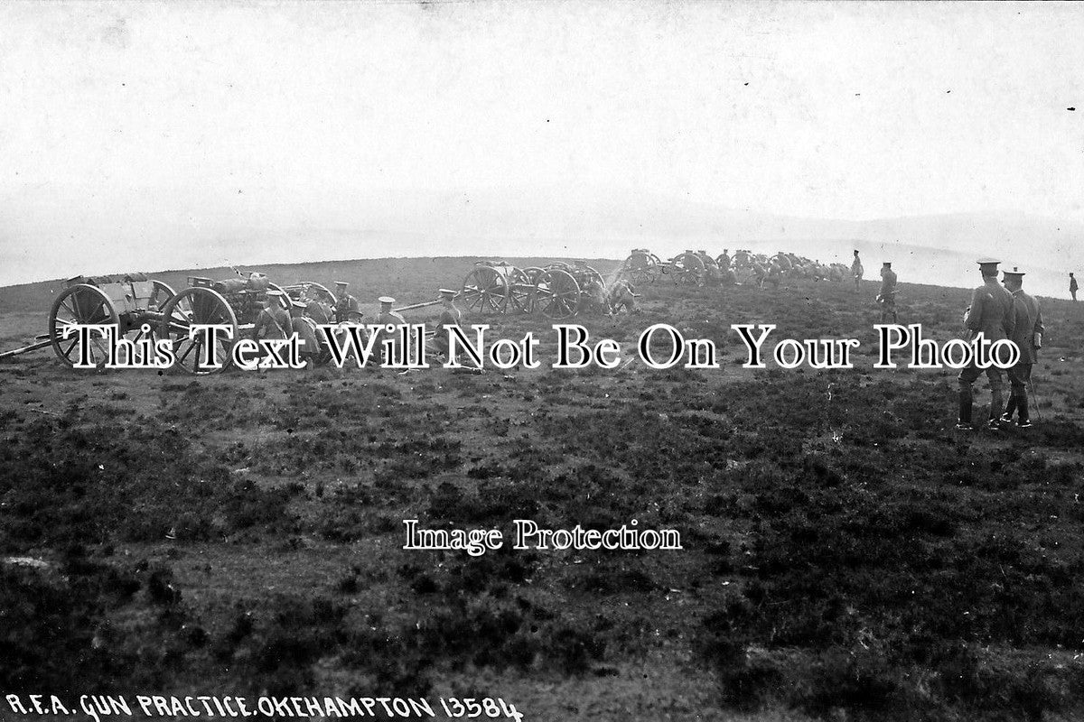 DE 131 - R.F.A Gun Practice, Okehampton, Devon