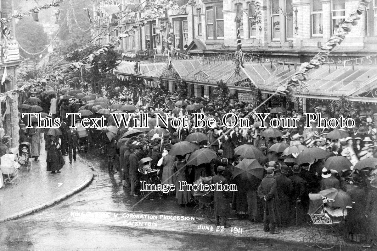DE 1315 - King George V Coronation Procession, Palace Avenue, Paignton, Devon 1911