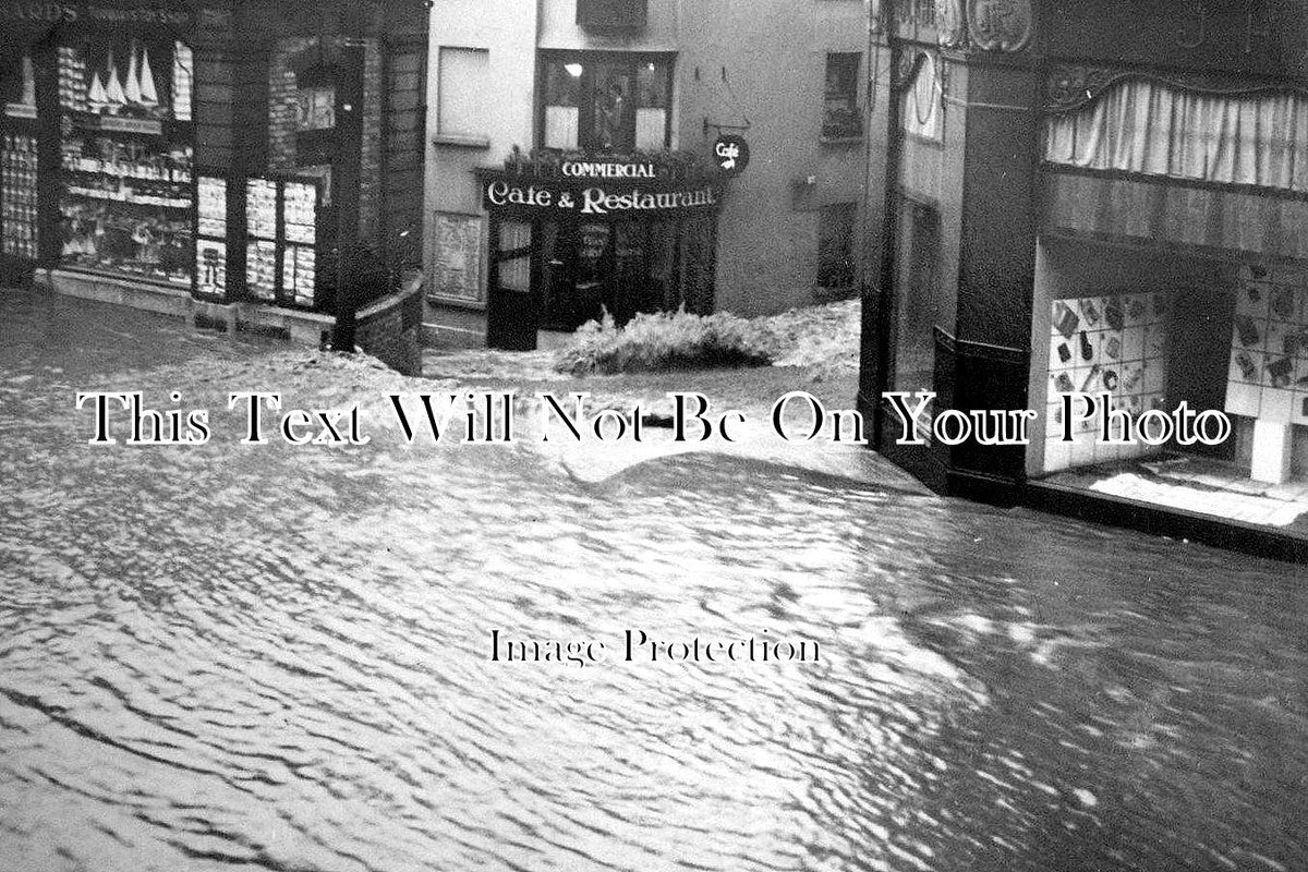 DE 1337 - Fleet Street Flood, Torquay, Devon 1938