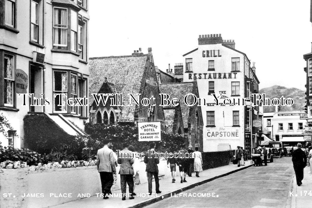 DE 1408 - St James Place & Tranmere Hotel, Ilfracombe, Devon