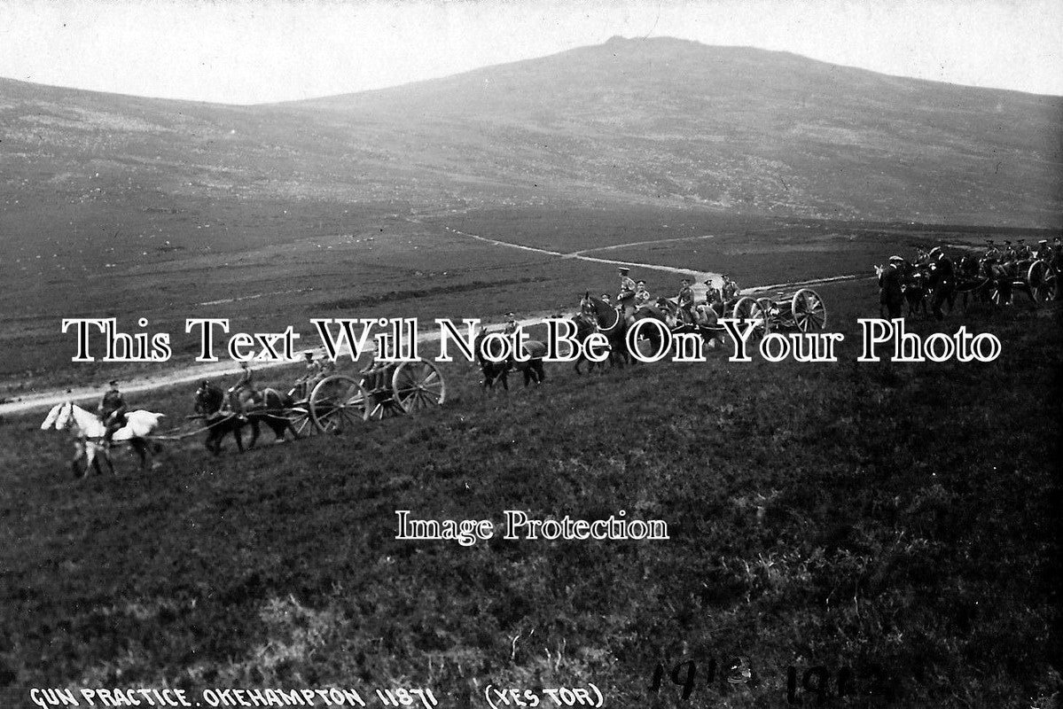 DE 141 - R.F.A Gun Practice, Okehampton, Devon