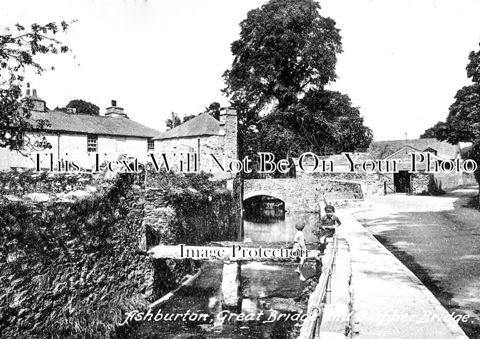 DE 1444 - Great Bridge & Clapper Bridge, Ashburton, Devon