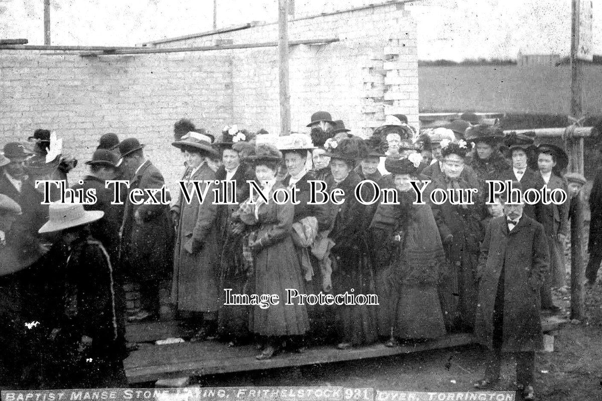 DE 1689 - Baptist Manse Stone Laying, Frithelstock, Devon