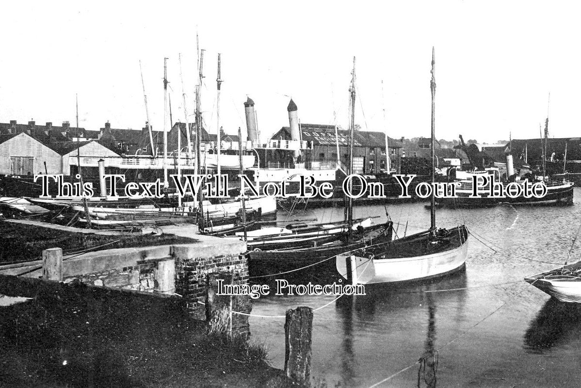DE 1834 - The Docks, Exmouth, Devon c1908