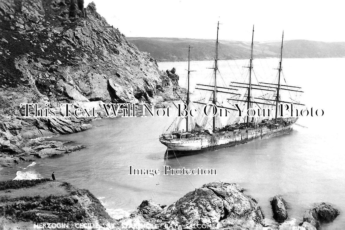 DE 1836 - Shipwreck Of Herzogin At Starhole Bay, Salcombe, Devon