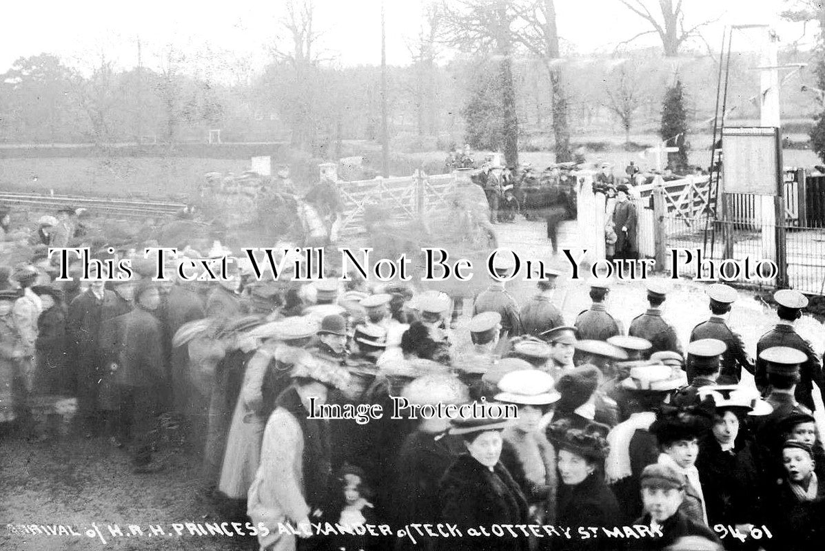 DE 1887 Arrival Of HRH Alexander Of Teck, Ottery St Mary, Devon