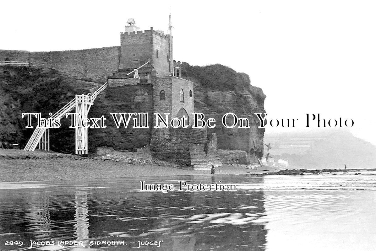 DE 1895 - Jacobs Ladder, Sidmouth, Devon c1914