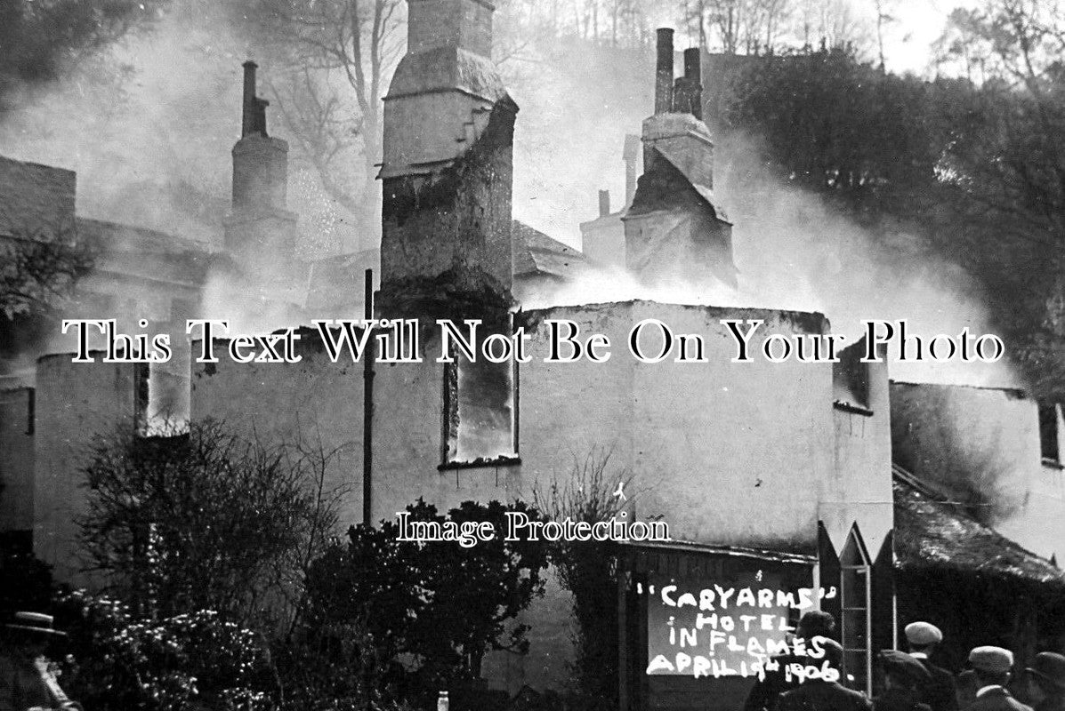 DE 2067 - Cary Arms Hotel On Fire, Babbacombe, Devon 1906