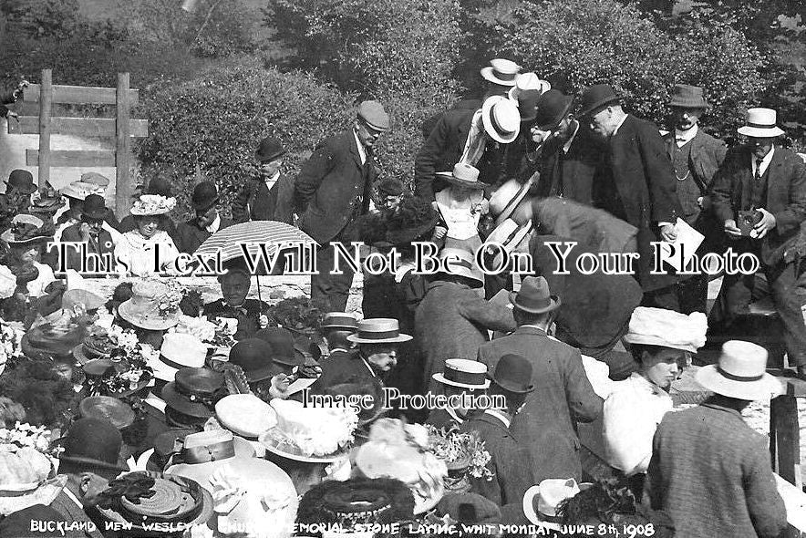 DE 2146 - Buckland Stone Laying Memorial Wesleyan Church, Devon 1908