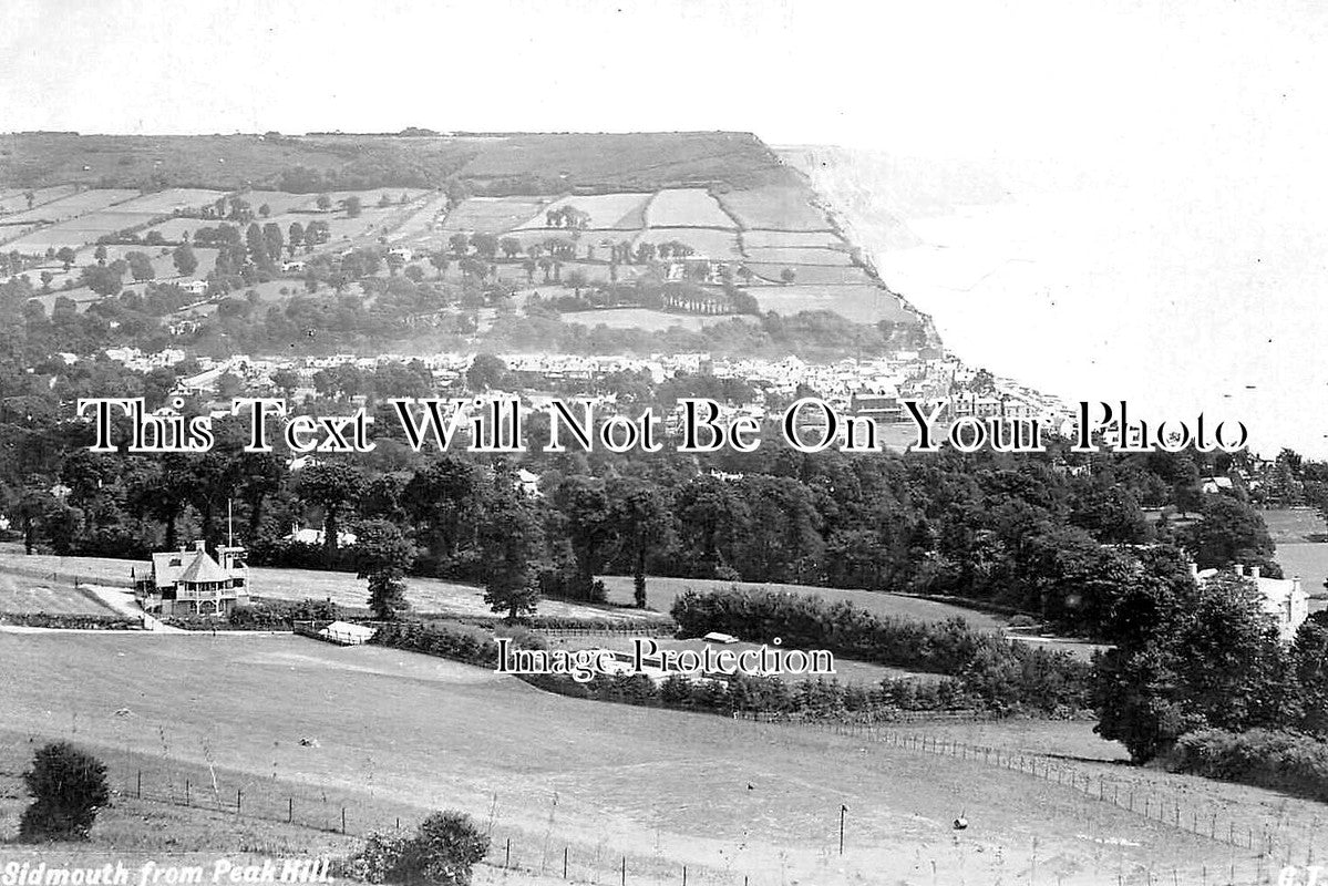 DE 2211 - Sidmouth From Peak Hill, Devon