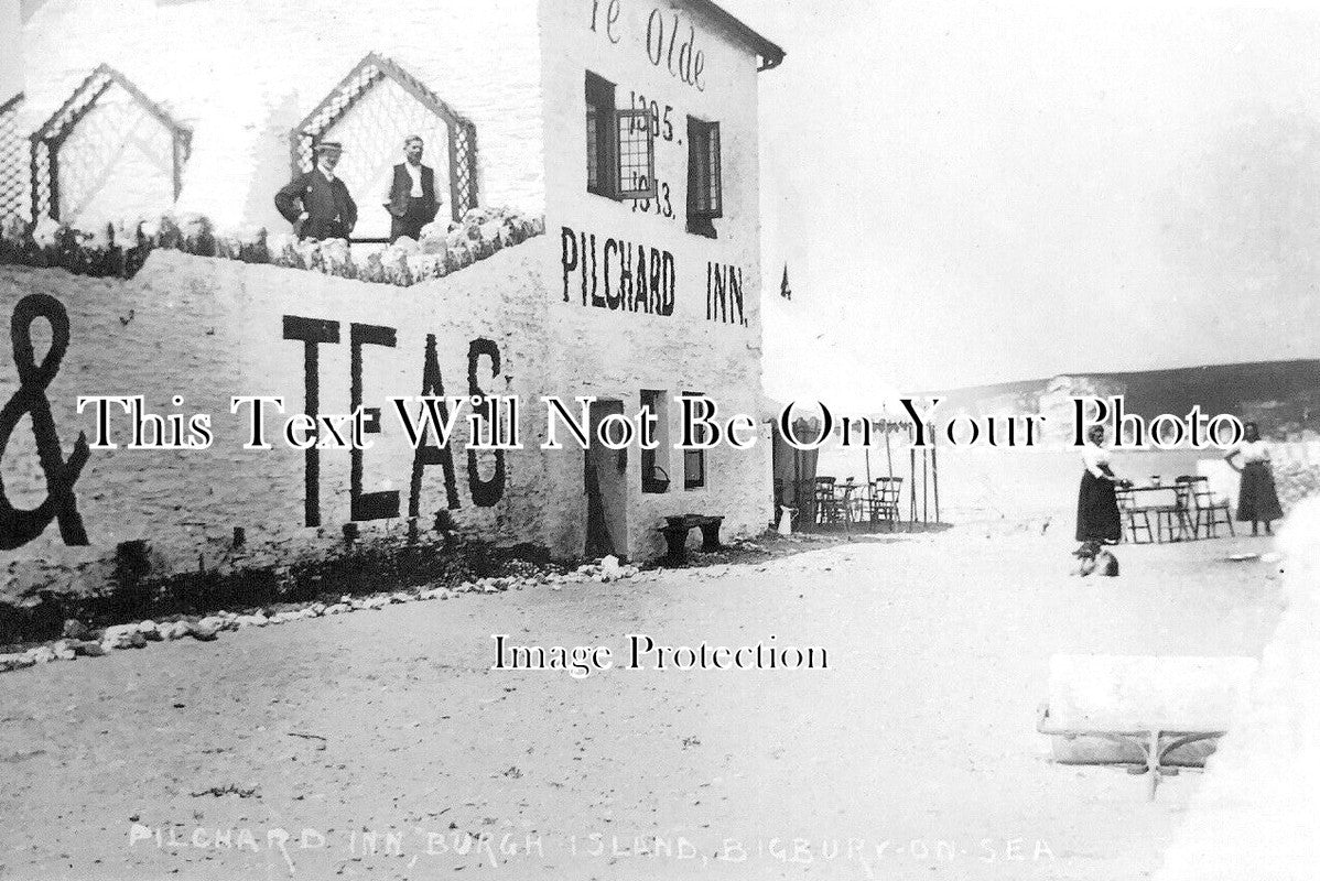 DE 2241 - Pilchard Inn, Pub, Burgh Island, Bigbury On Sea, Devon c1910
